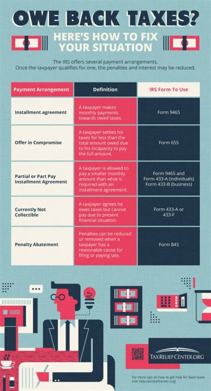 What does it mean to owe back taxes to the IRS?