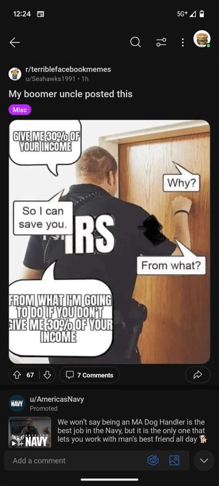 What does it mean when the IRS sends you to collections?