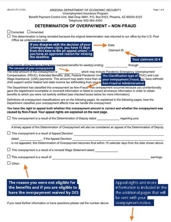 What does overpayment adjustment mean?