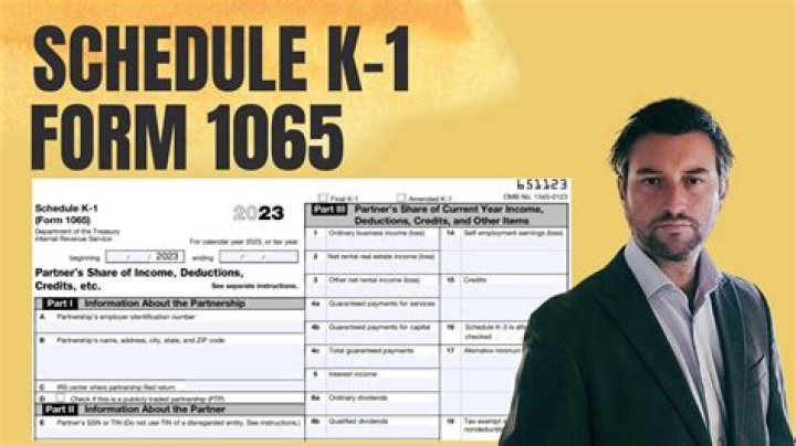 What does Schedule K-1 of Form 1065 show?