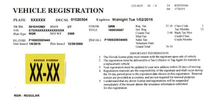 What does vehicle registration fees mean on Turbotax?