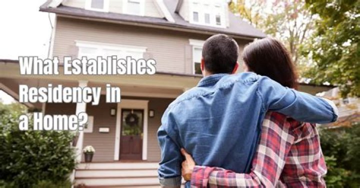 What establishes residency in a home in Florida?