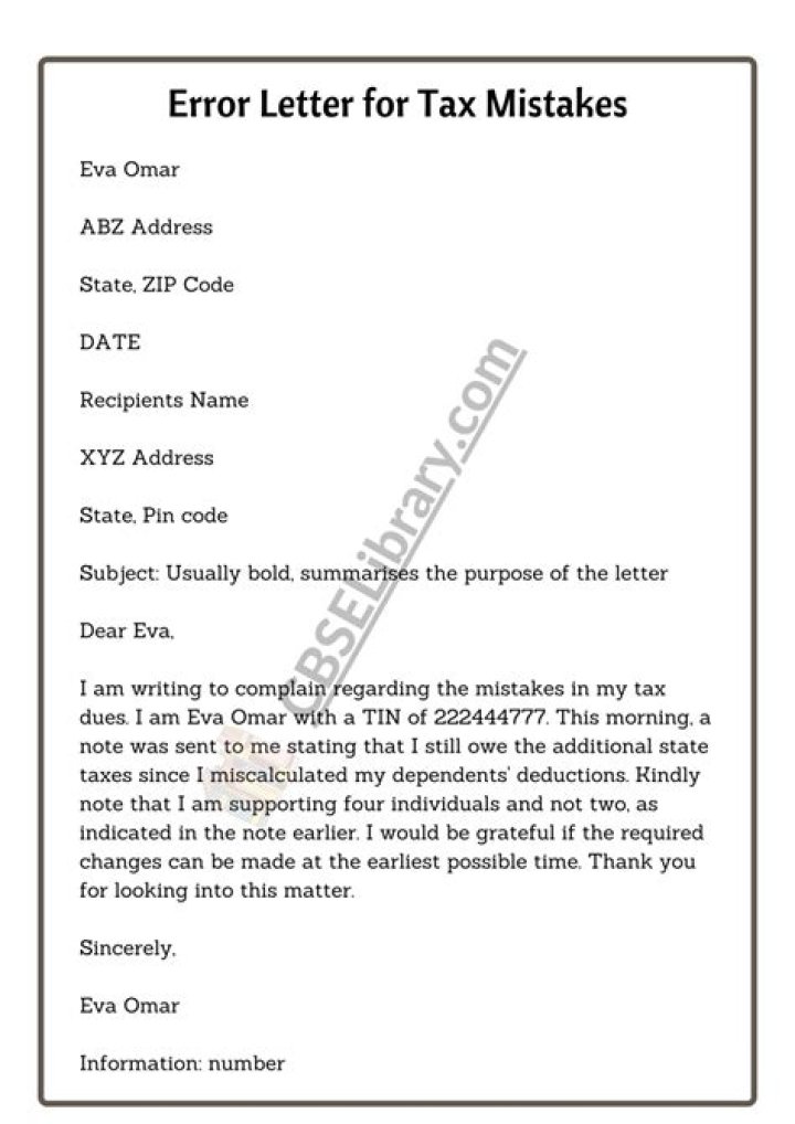 What happens if I made an error on my tax return?