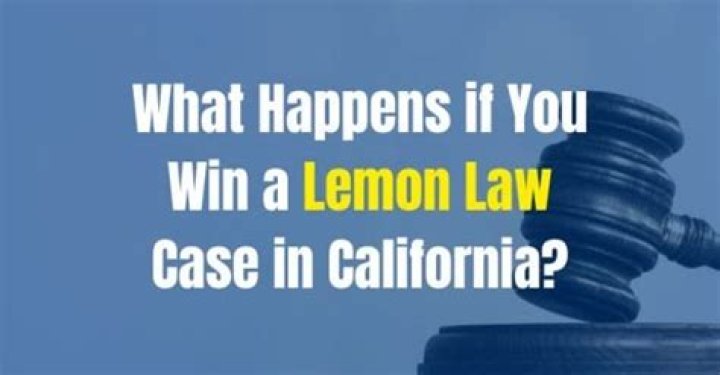 What happens if you win a lemon law case?