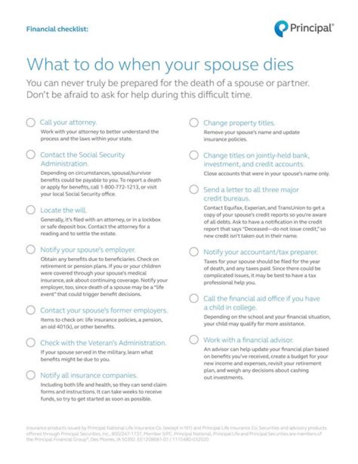 What happens to your tax status when your spouse dies?