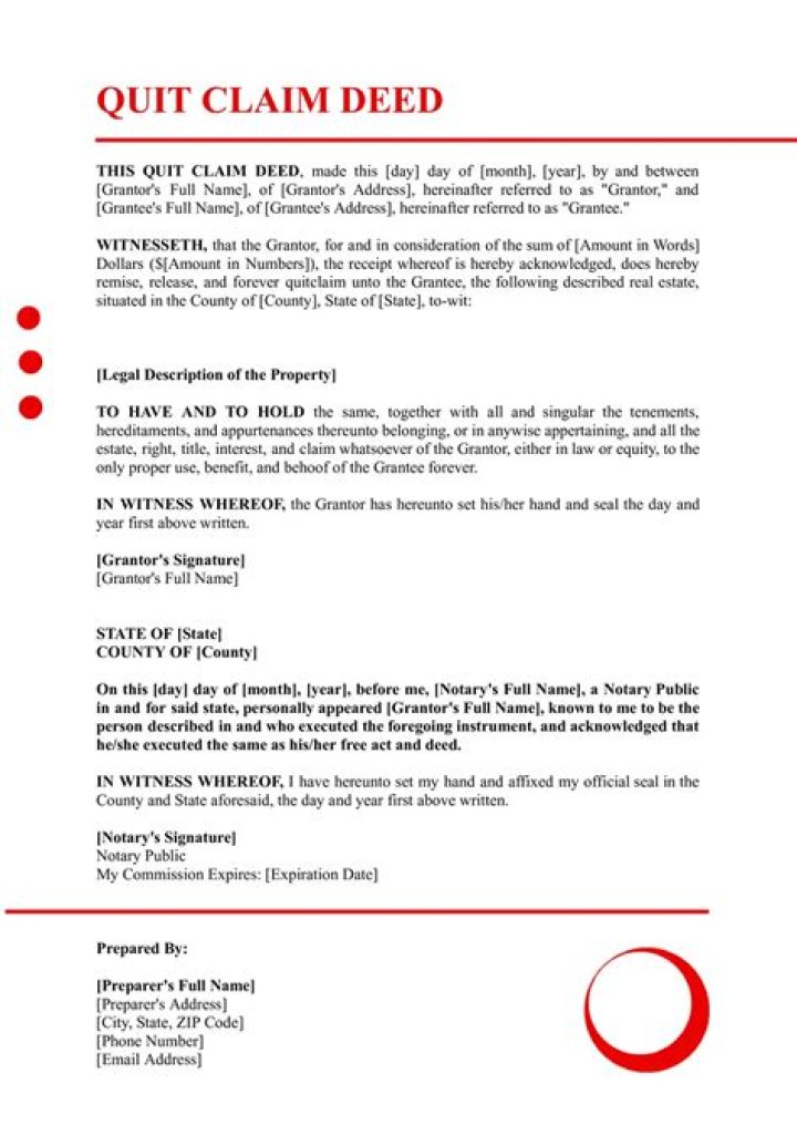 What happens when you sign a Quit Claim Deed?