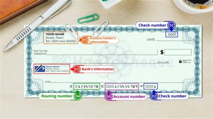 What information appears on a check?