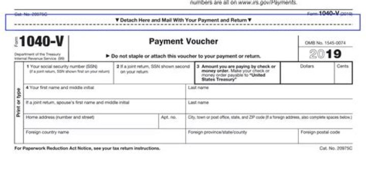 What is a 1040 payment voucher?