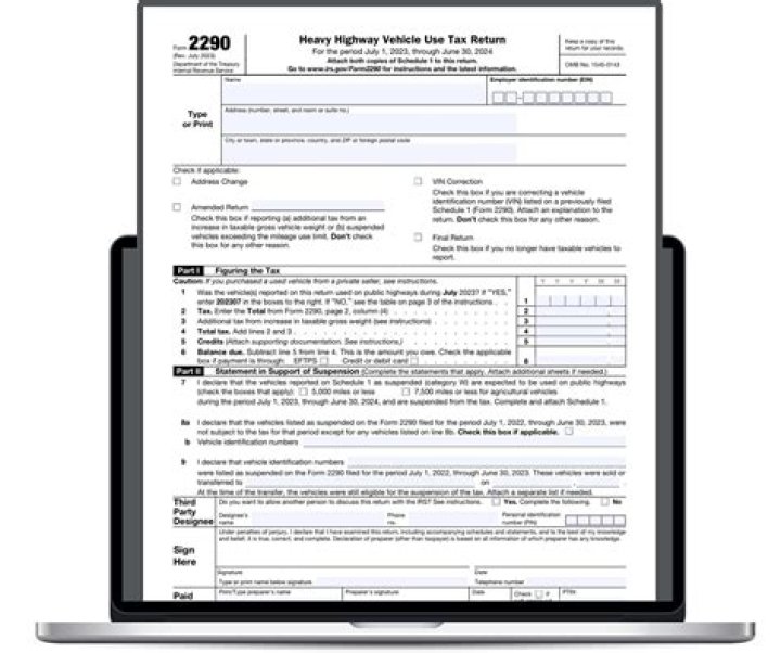 What is a 2290 Schedule 1 form?
