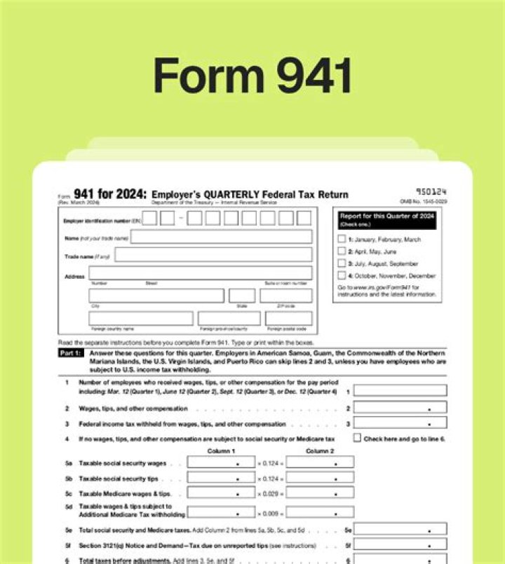 What is a 941s tax form?