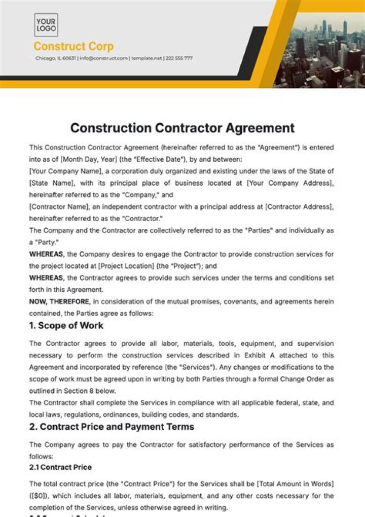 What is a non construction contractor?