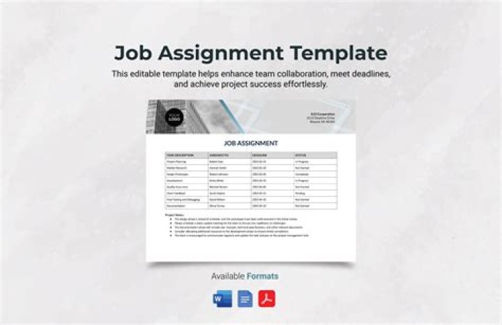 What is a work assignment?