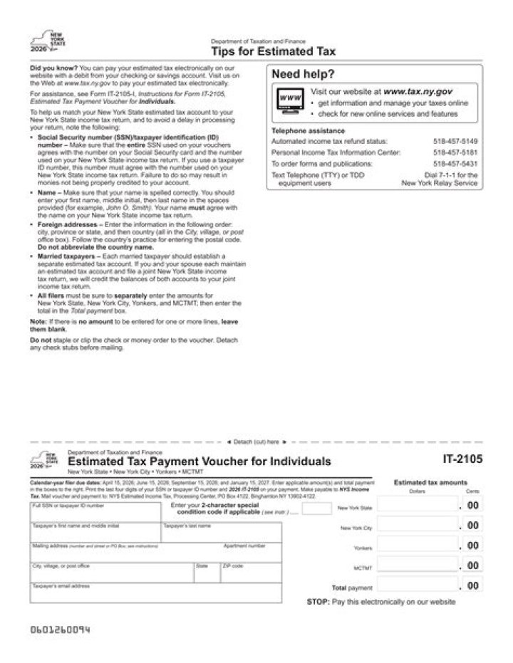 What is an IT 2105 form?