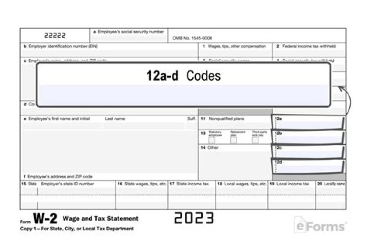 What is Code D on line 12 of W-2?