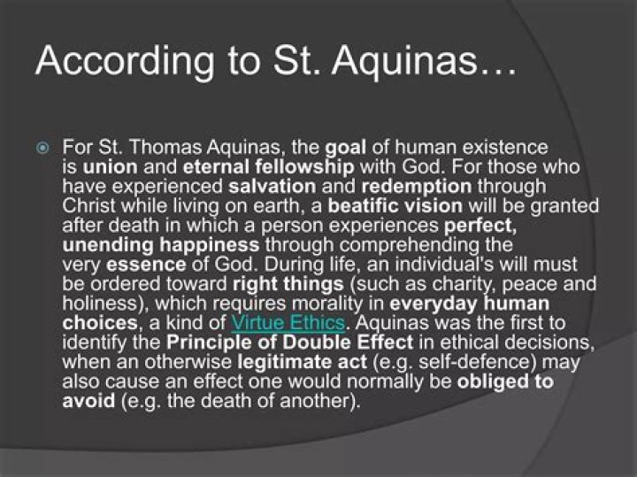 What is ethics according to Aquinas?