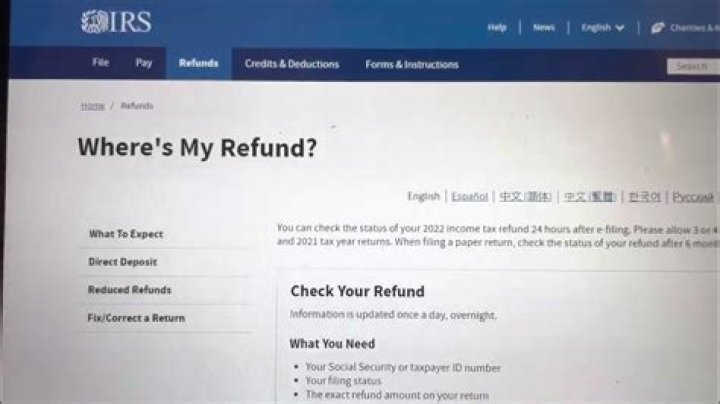 What is holding up my IRS refund?