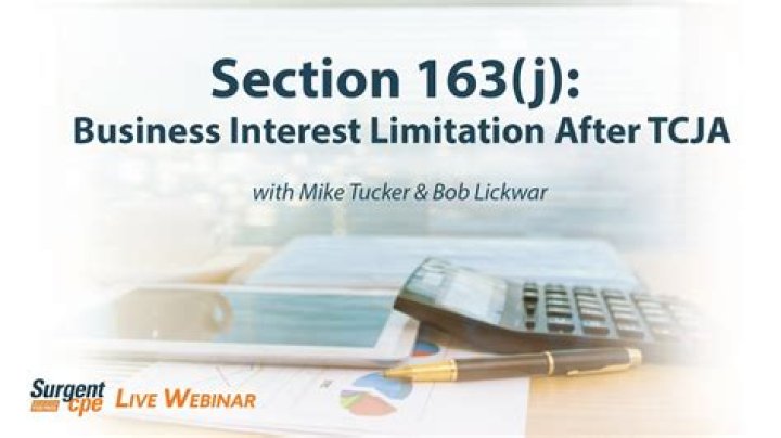 What is Section 163 J limitation?