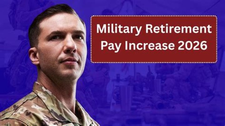 What is the average military retirement pay?