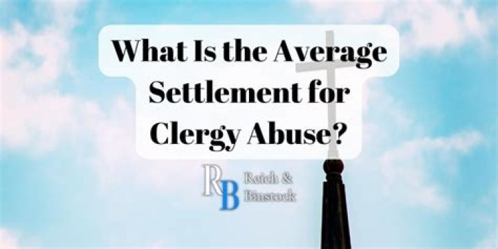 What is the average settlement for clergy abuse?