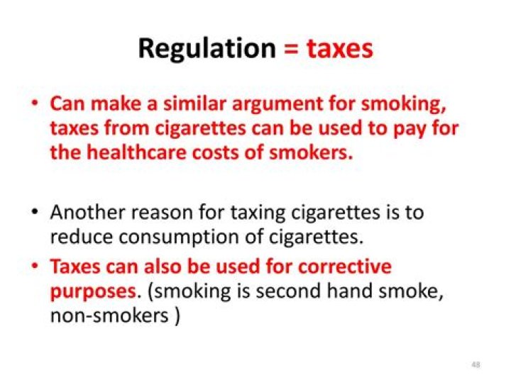 What is the economic argument for taxing cigarettes?