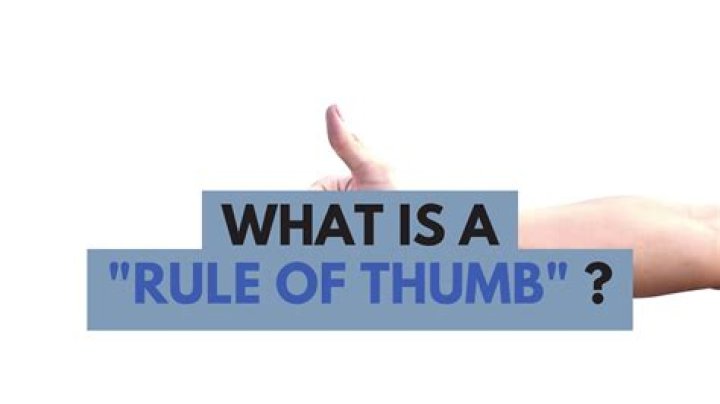 What is the rule of thumb in determining the value of a business?