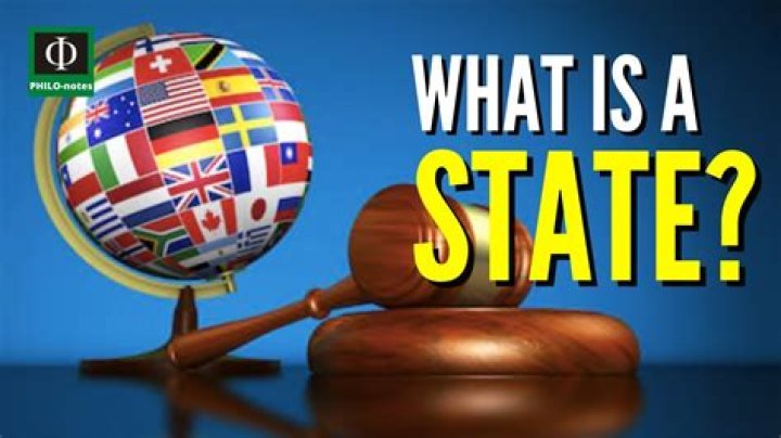 What makes a state a state?