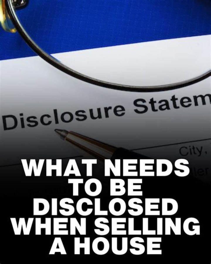 What needs to be disclosed when selling a house in California?