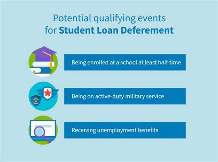 What reasons can you request deferment of student loan payments?