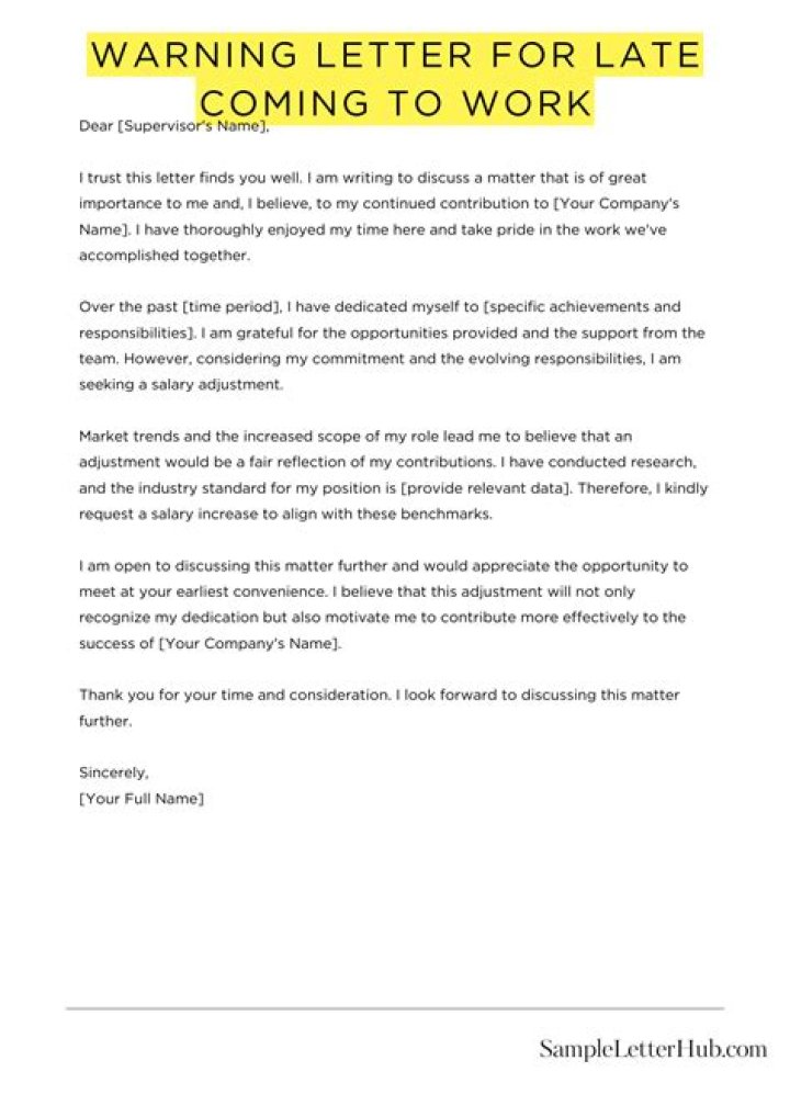 What to say when turning in late to work?