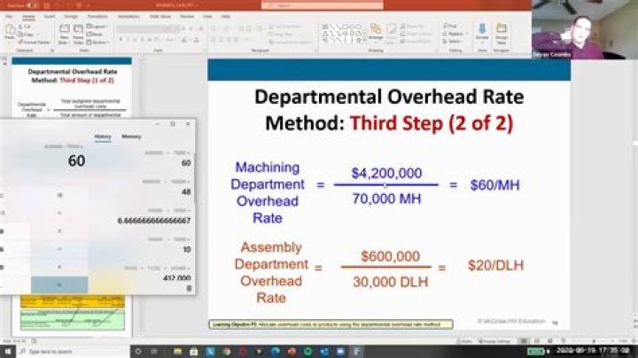When calculating a departmental overhead rate what should the denominator be?