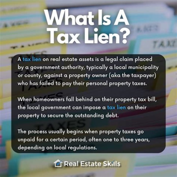 When do you get a tax lien on a property?