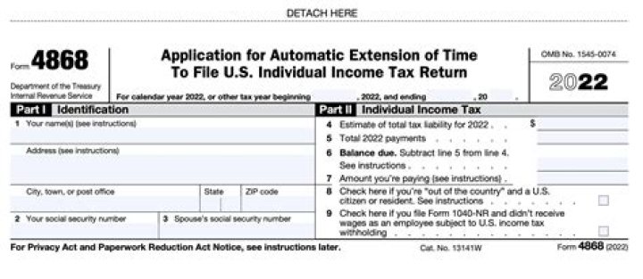 When do you have to file Form 4868 extension?