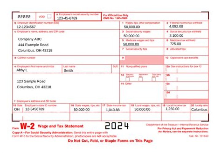 When should a W-2 be completed?