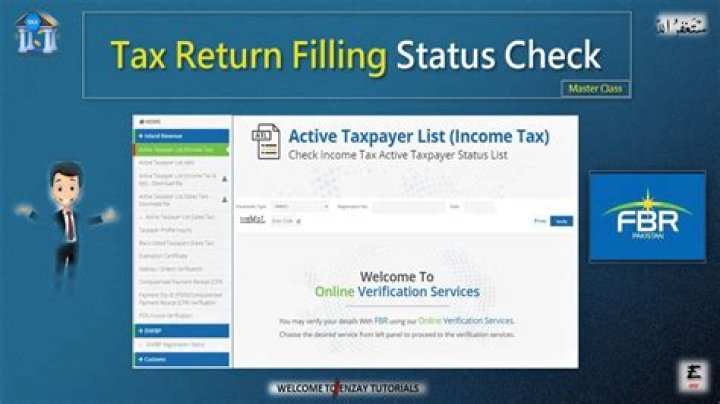 Where can I check the status of my tax return?