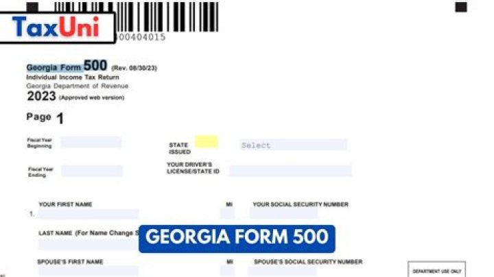 Where can I Find my Georgia tax form?
