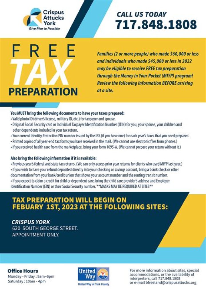 Where can I get free tax preparation services?