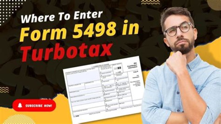 Where do I enter Form 5498 in TurboTax?