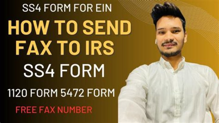Where do I fax my ss4 form to the IRS?