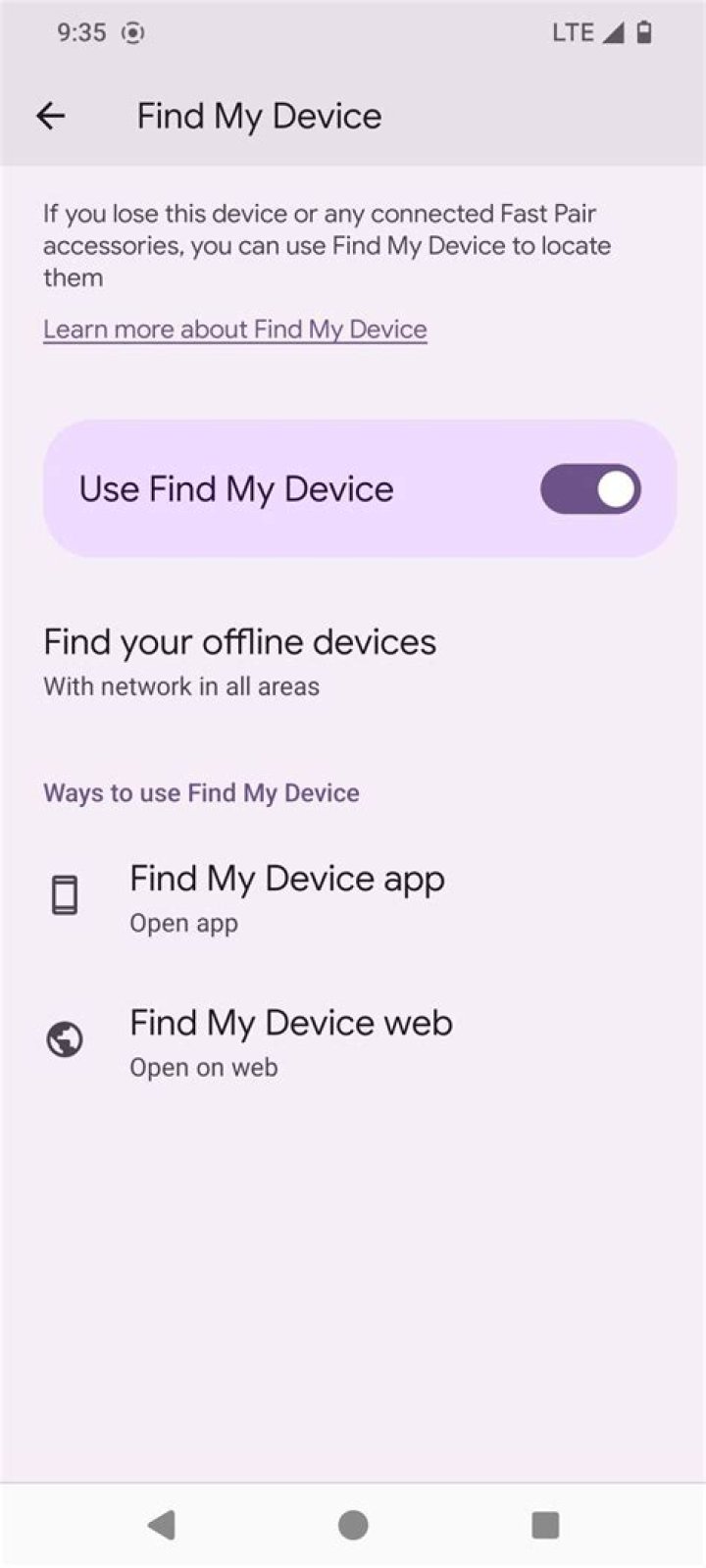 Where do I find my device settings?
