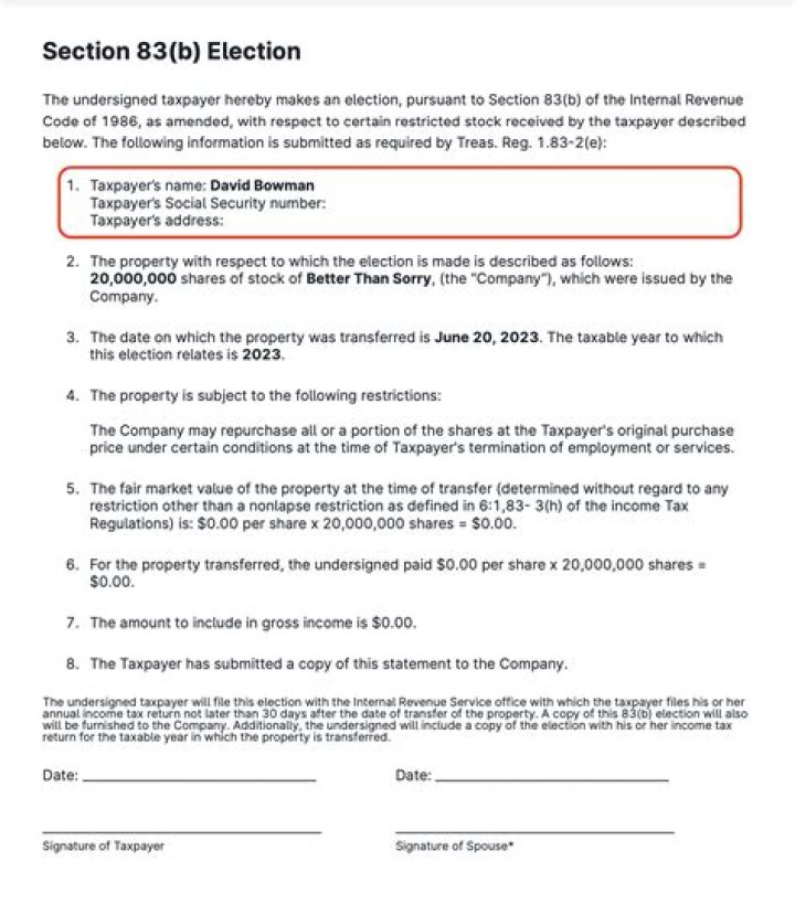 Where do I send Form 83b?