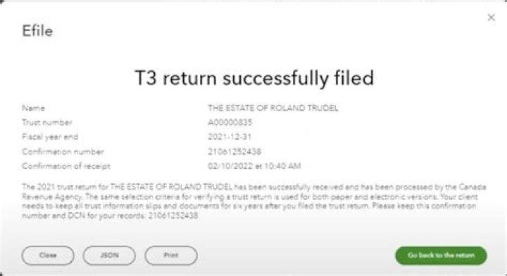 Where do you file a T3 trust Return?