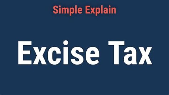 Which defines an excise tax?
