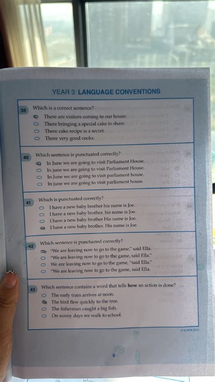 Which is a correct sentence?