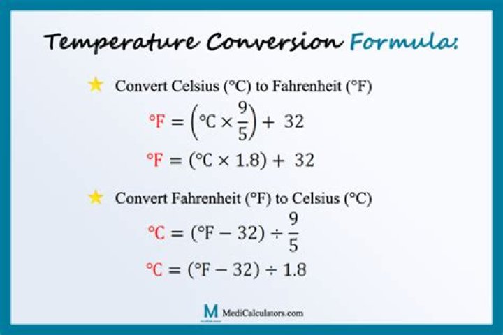 Which is the correct formula F 9 5 C 32 or C 9 5 F 32?