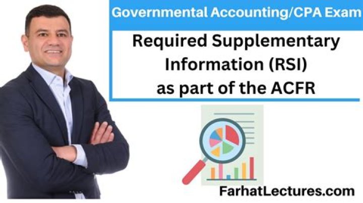 Which of the following is included in required supplementary information RSI?