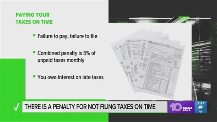 Which penalties will you incur if you file your taxes late?