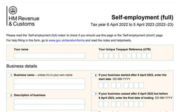 Which schedule is required to be filled in tax returns for self-employed income?