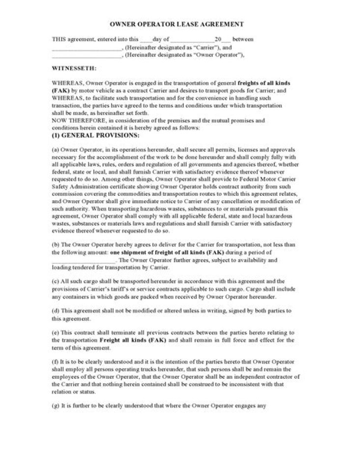 Who is the lessor in a lease agreement?