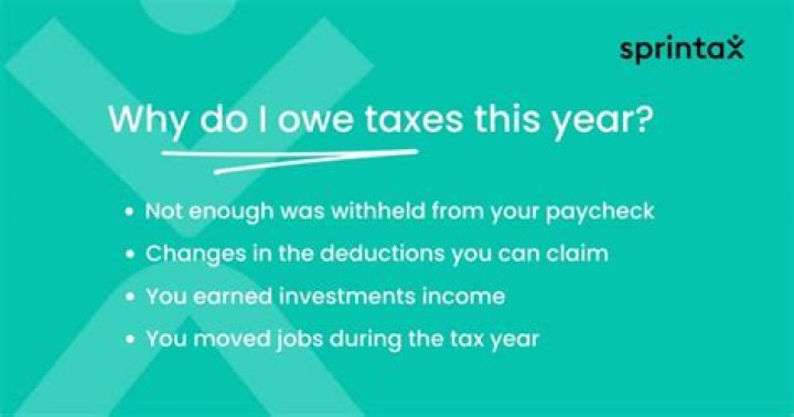 Why do I owe on my local taxes?