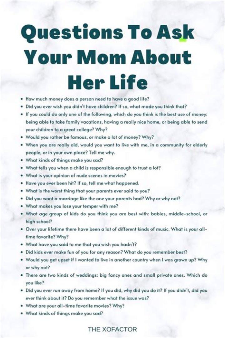 Why do you need to ask your daughter questions?